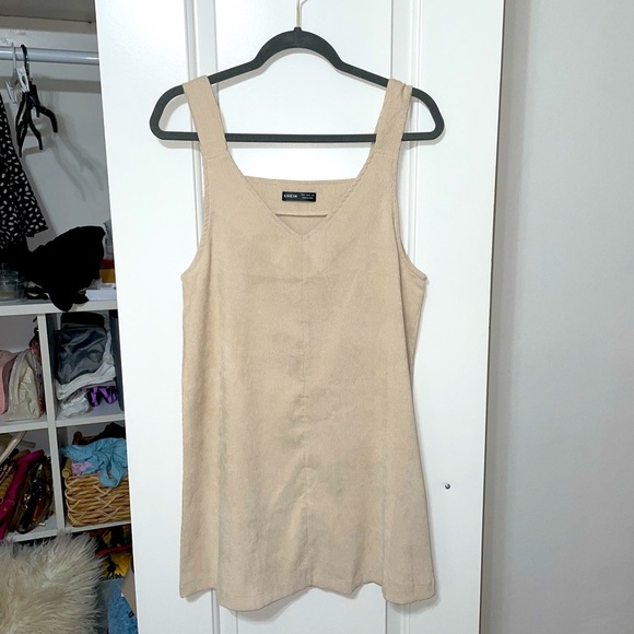 SHEIN Camel Corduroy Dress - Picture 2 of 4